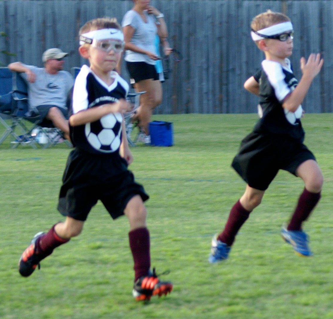 Brothers march down the field