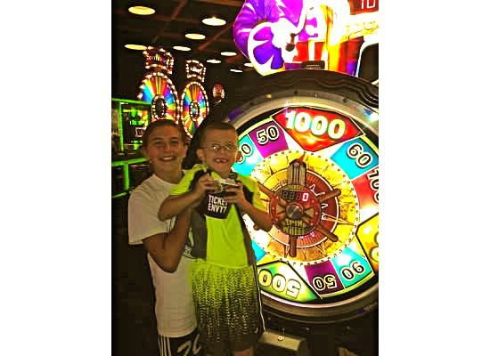 T.Puzzle celebrating with his cousin