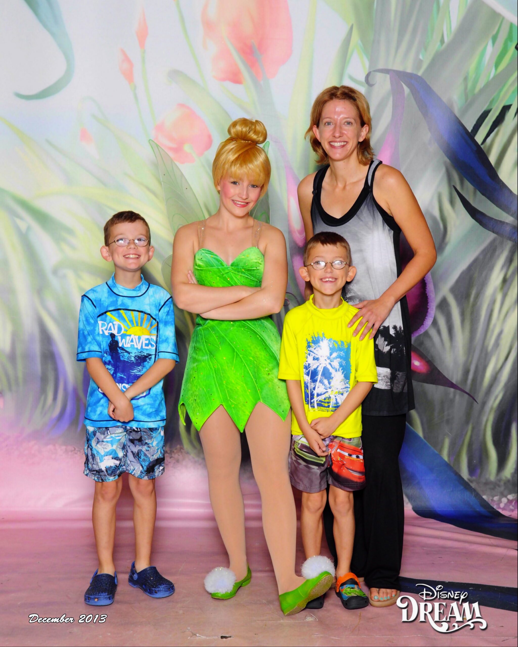 Yes, I made them pose with Tinkerbell